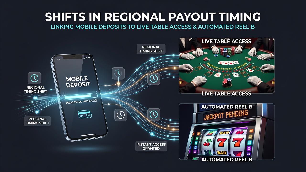 Chart displaying payout timing shifts and bonus activation rates in mobile casino environments