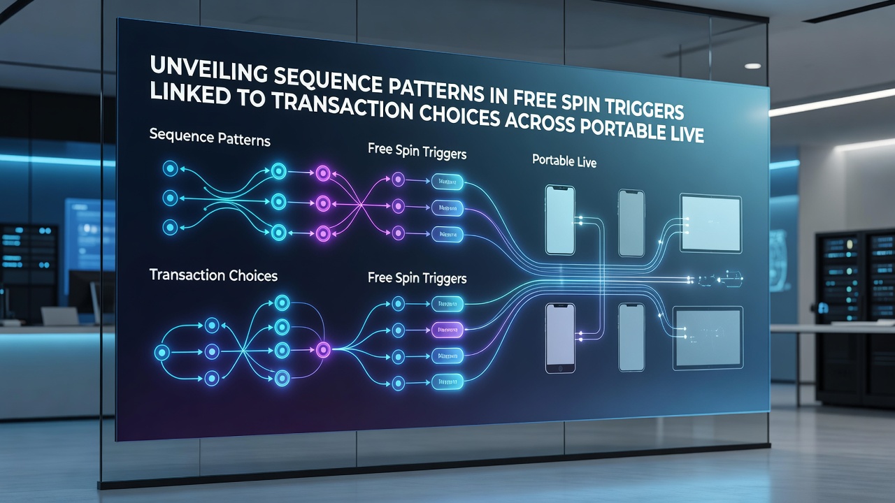 Data visualization of transaction timelines and free spin trigger points in portable live games